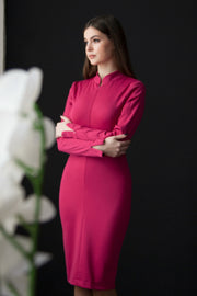 Long sleeve jersey dress