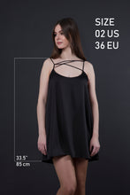 Load image into Gallery viewer, Black slip dress
