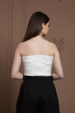 Load image into Gallery viewer, White Illusion neckline top
