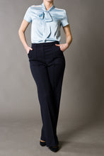 Load image into Gallery viewer, Dark blue High-Rise Wide-leg Trousers
