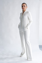 Load image into Gallery viewer, White formal straight leg blazer jumpsuit

