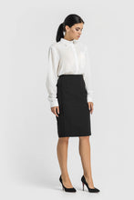 Load image into Gallery viewer, High Waisted Midi Pencil Skirt
