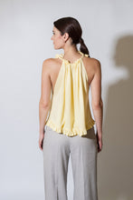 Load image into Gallery viewer, Yellow halter top with ties
