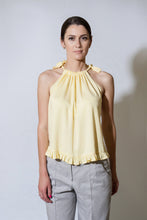 Load image into Gallery viewer, Yellow halter top with ties
