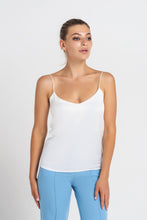 Load image into Gallery viewer, White satin camisole top
