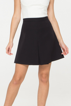 Load image into Gallery viewer, High Waisted A Line Mini Black Skirt

