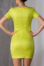 Load image into Gallery viewer, Green mini pencil dress
