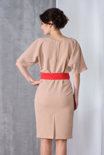 Load image into Gallery viewer, Light beige kimono dress

