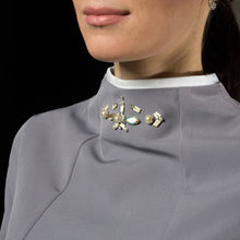 Load image into Gallery viewer, Embroidered mandarin collar dress
