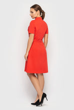Load image into Gallery viewer, Red bow neck mini dress
