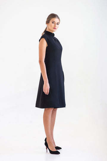 High neck a-line Chinese dress