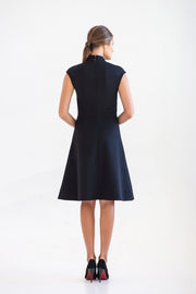 High neck a-line Chinese dress