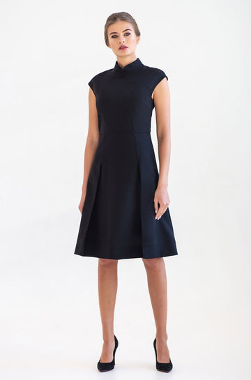 High neck a-line Chinese dress