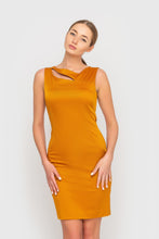 Load image into Gallery viewer, Cutout neckline sheath dress
