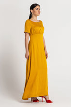 Load image into Gallery viewer, Yellow maxi a-line dress
