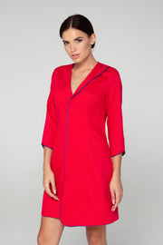 Red a line dress jacket