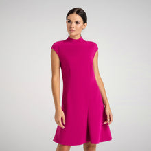 Load image into Gallery viewer, Pink asymmetrical high neck dress
