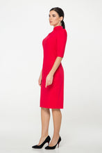 Load image into Gallery viewer, Red high neck modern cheongsam dress
