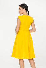 Load image into Gallery viewer, Yellow Fit And Flare Dress
