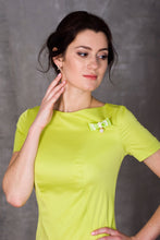 Load image into Gallery viewer, Green mini pencil dress
